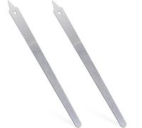 Deozu 2 limas de uñas de metal para mujer, lima de uñas de diamante, lima de uñas de diamante, limas de uñas para mujer, uñas naturales, uñas acrílicas (plata)