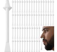 Deozu 60 barras de cera para nariz, kit de aplicador de cera para hombres y mujeres, eliminación de vello, limpieza de fosas nasales, cejas, orejas, cara (blanco)