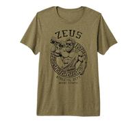 Departamento de Atletismo de Zeus Gym, Divertido Dios Griego, Entrena los músculos Camiseta Premium