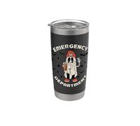 Departamento de Emergencias de Halloween Ghost ER Nurse Tech ED Enfermera Vaso térmico de acero inoxidable de doble pared