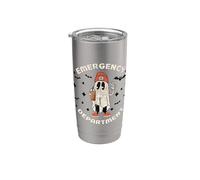 Departamento de Emergencias de Halloween Ghost ER Nurse Tech ED Enfermera Vaso térmico de acero inoxidable de doble pared
