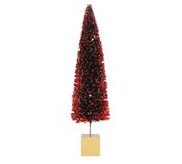 Department 56 Christmas Dazzle - Figura de árbol de Navidad con Lentejuelas Rojas, 18.5 Pulgadas