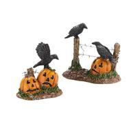 Department 56 Cuervos de Halloween, poliresina, Multicolor, 8,5 x 8 x 4,5 cm