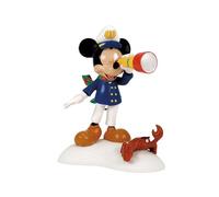 Department 56 Disney Village Accessories - Figura de Mickey Mouse Buscando a Santa Ahoy, 2.95 Pulgadas, Multicolor