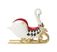 Department 56 Figura de Trineo de Cisne de Navidad, 32.6 cm