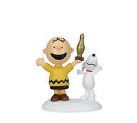 Department 56 Peanuts Village Accessories - Figura de Charlie Brown Breaks 100, 2.18 Pulgadas, Multicolor