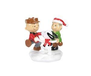 Department 56 Peanuts Village Accessories - Figura de Charlie Linus y Snoopy un trío de Mejores Amigos, 6.3 cm, Multicolor