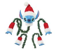 Department 56 Possible Dreams Disney Santa Stitch in a Chinch Tree Topper Set, 12 Pulgadas, Multicolor