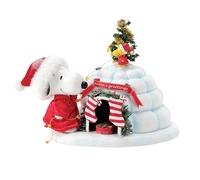 Department 56 Possible Dreams Peanuts Snoopy and Woodstock Puffer Igloo Figurine, 7 Inch, Multicolor