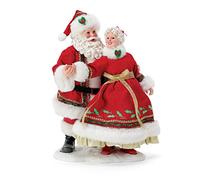 Department 56 Possible Dreams Traditions - Figura Decorativa de Papá Noel y la señora Claus, Nueve Damas Bailando 12 días de Navidad, 28 cm, Multicolor