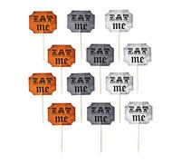 Department 56 Púas de aperitivos Eat Me de Halloween (juego de 12)