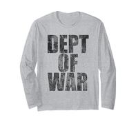 Department of War USA Grunge Camouflage Graphic Design Manga Larga