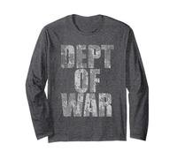 Department of War USA Grunge Camouflage Graphic Design Manga Larga