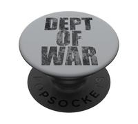 Department of War USA Grunge Camouflage Graphic Design PopSockets PopGrip Adhesivo