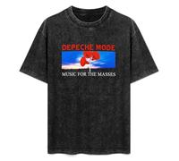 Depeche Fashion Music for The Masses Men's T-Shirt Unisex Black Cotton Print tee Shirts M