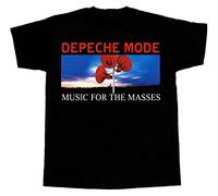 Depeche Fashion Music for The Masses Short-Long Sleeve New Black T-Shirt Black(XX-Large)