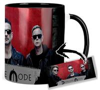 Depeche Mode A Taza Interior y Asa Negra Ceramica Mug