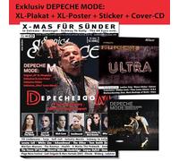 Depeche Mode, Dave Gahan, Martin Gore, Andrew Fletcher, Thomas Vogel, Sonic Seducer - Sonic Seducer 12/2025 - 01/2026 Depeche Mode: M-Original XL Plakat + XL - Poster + Album-Cover Sticker: Memento Mori - Mexico City + Cover-CD „Ultra”