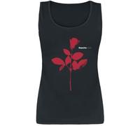 Depeche Mode Rose Mujer Top Negro M 100% algodón Vorne Bedruckt Regular