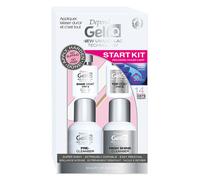 Depend Gel iQ Start Kit | Precio, Comprar n/a Contenido del Estuche: Base Coat 5 ml + Top Coat 5 ml + Pre-Cleanser 25 ml + High Shine Cleanser 25 ml + 1 Lima de Uñas, 1 Palito de Naranjo, 1 Lámpara LE