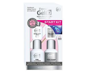 Depend Gel iQ Start Kit | Precio, Comprar n/a Contenido del Estuche: Base Coat 5 ml + Top Coat 5 ml + Pre-Cleanser 25 ml + High Shine Cleanser 25 ml + 1 Lima de Uñas, 1 Palito de Naranjo, 1 Lámpara LE