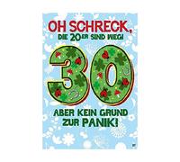 Depesche 0011673-007 - Tarjeta de Felicitación Cumpleaños 30 Años con Música, Texto y Elementos Móviles, Tarjetas de Cumpleaños, Incluye Sobre, 14,8 x 21 cm