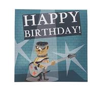 Depesche 0011694-026 - Tarjeta de Felicitación, Postal de Cumpleaños Plegable con Música, Elementos de Luz y un Mensaje Original, Tarjetas Incluye Sobre, Formato 15,5 x 15,5 cm