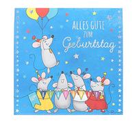 Depesche 0011694-053 - Tarjeta de Felicitación Cumpleaños Plegable con Música, Elementos de Luz, Mensaje Original, Postal Cumpleaños, Incluye Sobre, Formato 15,5 x 15,5 cm