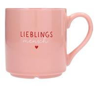 Depesche 0013594-019 - Taza de porcelana (300 ml, parte con lámina dorada)