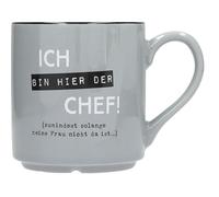 Depesche 0013594-035 - Taza de porcelana (300 ml, con lámina dorada)