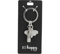 Depesche 0013720.06 Glamour - Llavero de metal para la suerte con abeja, llavero y mensaje de amor