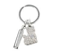 Depesche 0013720.17 Llavero de metal glamour amuleto de la suerte con gato, llavero y mensaje de amor para regalar