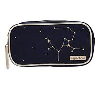Depesche 10861-033 - Neceser TOPModel Azul Oscuro con el Zodiaco Sagittarius (Sagitarius), Aprox. 19 x 10 x 5,5 cm, para Guardar artículos de Maquillaje y cosméticos.