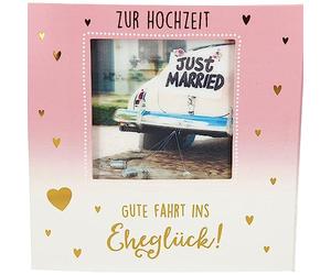 Depesche 11130-043 - Tarjeta plegable en 3D con música y luz, tarjeta de felicitación para boda, aprox. 15,5 x 15,5 cm, incluye sobre a juego, estampado interior y exterior