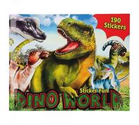 Depesche 11160 Dino World - Álbum de Pegatinas con Motivos de Dinosaurios y 190 Pegatinas, Aprox. 30 x 24 x 0,5 cm