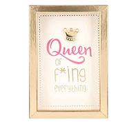 Depesche 11625-041 - Marco de fotos con cumplido, pequeño marco decorativo con texto en alemán (8,4 x 5,8 x 1,9 cm)