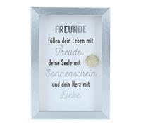 Depesche 11625-045-Marco de Fotos con cumplido, Marco Decorativo con Texto en alemán, Aprox. 8,4 x 5,8 x 1,9 cm, pequeña atención 11625-045