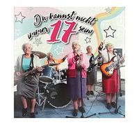 Depesche 11661-018 - Tarjeta de felicitación con música, divertida tarjeta de cumpleaños con motivos coloridos, texto a juego en el interior, incluye sobre, 17 x 16,5 cm