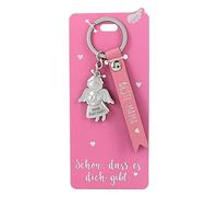 Depesche 11770-001 - Llavero de metal con mensaje de amor y correa de piel sintética, color rojo