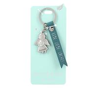 Depesche 11770-005-Llavero de ángel de la Guarda de Metal, Amuleto de la Suerte con Mensaje de Amor y Correa de Piel sintética, Color Verde Claro (11770-005)