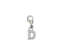 Depesche 11785-007 Charms Exprésate-Colgante para Collares y Pulseras, Letra D, Plateado, como pequeño Regalo, Multicolor, Normal