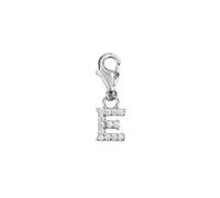 Depesche 11785-009 Charms Exprésate-Colgante para Collares y Pulseras, Letra E, Plateado, como pequeño Regalo, Multicolor