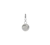 Depesche 11785-104 Charms Exprésate-Colgante para Collares y Pulseras, Huellas, Plateado, como pequeño Regalo, Multicolor, Normal