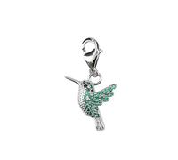 Depesche 11785-108 Charms Exprésate - colgante para collares y pulseras, colibrí plateado, plateado, como pequeño regalo