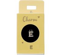 Depesche 11834-005 Charm Letra E, Colgante Chapado en Oro para Collares, Pulseras y Pendientes, Ideal como pequeño Regalo, Multicolor, Normal