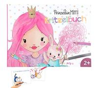 Depesche 12012 Mimi-Libro 48 páginas para diseñar y completar Muchos Motivos de Princesas y Ponis, Cuaderno Dibujos preimpresos, pequeños Textos y Ejercicios para Colorear, Multicolor