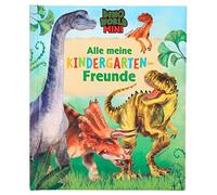 Depesche 12073 World Mini Dino-Libro jardín de Infancia con 96 páginas Decoradas para Escribir para Amigos, Multicolor, Small