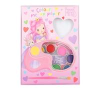 Depesche 12126 Princesa Mimi - Colour me up Paper, papel de acuarela con 10 motivos para colorear, incluye pincel y acuarelas