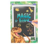 Depesche 12157 Dino World - Magic Board, pizarra LCD y lápiz de dibujo incluidos, para dibujar y hacer bocetos