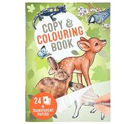 Depesche 12178 Vida Salvaje-Libro de calco con 24 Motivos de Diversos habitantes del Bosque, Cada uno con una Hoja de Papel Transparente para Calcar, Multicolor